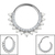 Titanium Arielle Pearl Hinge Ring - SKU 72813