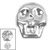 Titanium Internal Death Head Top - SKU 72858