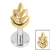 Titanium Internally Threaded Labrets 1.2mm - Titanium Fern 1.2mm, 8mm / Mirror Polish / Gold Titanium - alternative image