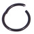 Black Titanium Hinged Segment Ring (Clicker) - SKU 73010