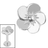 Steel Internal Pansy Flower Top 1.2mm, / Surgical Steel