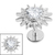 Titanium Internally Threaded Labrets 1.2mm - Titanium Crowned Barbed Heart - SKU 73130