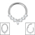 Titanium Jewelled Laurel Hinge Clicker - SKU 73146