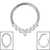 Titanium Jewelled Laurel Hinge Clicker - SKU 73147