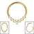Titanium Jewelled Laurel Hinge Clicker - SKU 73149