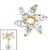 Titanium Internal Jewelled Catherine Wheel - SKU 73198
