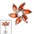 Titanium Internal Jewelled Catherine Wheel - SKU 73199