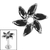 Titanium Internal Jewelled Catherine Wheel - SKU 73201