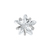 Titanium Threadless (Bend fit) Claw Set CZ Jewelled Star - SKU 73261