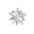 Titanium Threadless (Bend fit) Claw Set CZ Jewelled Star - SKU 73263