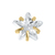 Titanium Threadless (Bend fit) Claw Set CZ Jewelled Star - SKU 73264
