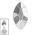 Titanium Internal Faceted Marquise Top 1.2mm - SKU 73353