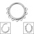 Titanium Filigree Lace Hinged Ring - SKU 73367