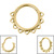 Titanium Filigree Lace Hinged Ring - SKU 73368