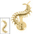Titanium Internally Threaded Labrets 1.2mm - Titanium Centipede - SKU 73390