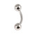 Titanium Curved Bar 1.6mm with 5-5 balls - SKU 73410