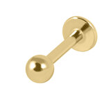 Gold Titanium Labrets 1.2mm, 10mm, 2.5mm