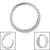Titanium Stacked Asia Ball Hinged Ring - SKU 73578