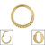 Titanium Stacked Asia Ball Hinged Ring - SKU 73579
