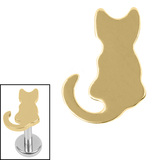 Titanium Internal Saffie Cat 1.2mm, Gold Titanium