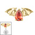Titanium Internal Jewelled Death Bat - SKU 73819