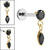 Titanium Internally Threaded Labrets 1.2mm - Titanium Jewelled Solitaire with Marquise Drop - SKU 73978