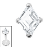 Titanium Internal French Cut Diamond - SKU 74026