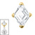 Titanium Internal French Cut Diamond - SKU 74028