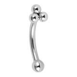 Titanium Internal Asia Trinity Micro Curve Bar - SKU 74135