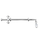 Titanium Threadless Jewelled - Excelsior Nipple Bar - SKU 74177