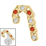 Titanium Internal Candy Cane - SKU 74264