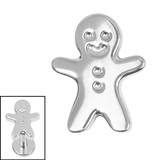 Titanium Internal Gingerbread Man - SKU 74303