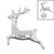 Titanium Internal Prancer Reindeer - SKU 74323