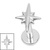 Titanium Internally Threaded Labrets 1.2mm - Titanium Astrid Star - SKU 74413