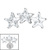 Titanium Internal 3 Sisters Jewelled Stars 1.2mm / Titanium / Crystal Clear - alternative image
