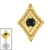 Titanium Internal Asia Kite Top 1.2mm / Gold Titanium / Jet Black