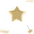 belong 14ct Solid Gold Threadless (Bend fit) Mini Star With 14k Solid Gold Threadless Labret / 1.0mm, 8mm - alternative image