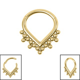 Titanium Asia Teardrop Hinge Ring - SKU 74775