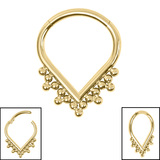 Titanium Asia Teardrop Hinge Ring - SKU 74776