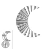 Titanium Internal Luminance Crescent Moon - SKU 74797