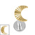 Titanium Internally Threaded Labrets 1.2mm - Titanium Luminance Crescent Moon - SKU 74808