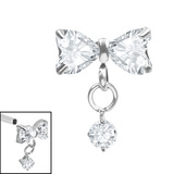 Titanium Internal Jewelled Rosette Top - SKU 74896