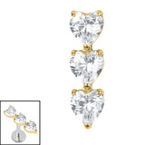 Titanium Internal 3 of Hearts - SKU 74938