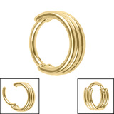 Titanium Stacked 3 Band Hinge Clicker - SKU 75124