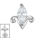 Titanium Internal Jewelled Tulip - SKU 75125
