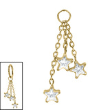 Titanium Charm - Trilogy Jewelled Star - SKU 75292