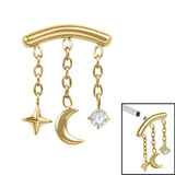 Titanium Internal Starry Night Top - SKU 75310