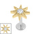 Titanium Internal Labret 1.2mm Jewelled Wish Upon A Star - SKU 75332