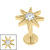 Titanium Internal Labret 1.2mm Jewelled Wish Upon A Star - SKU 75345