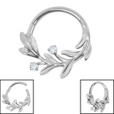 Titanium Secret Garden Hinge Ring - SKU 75433